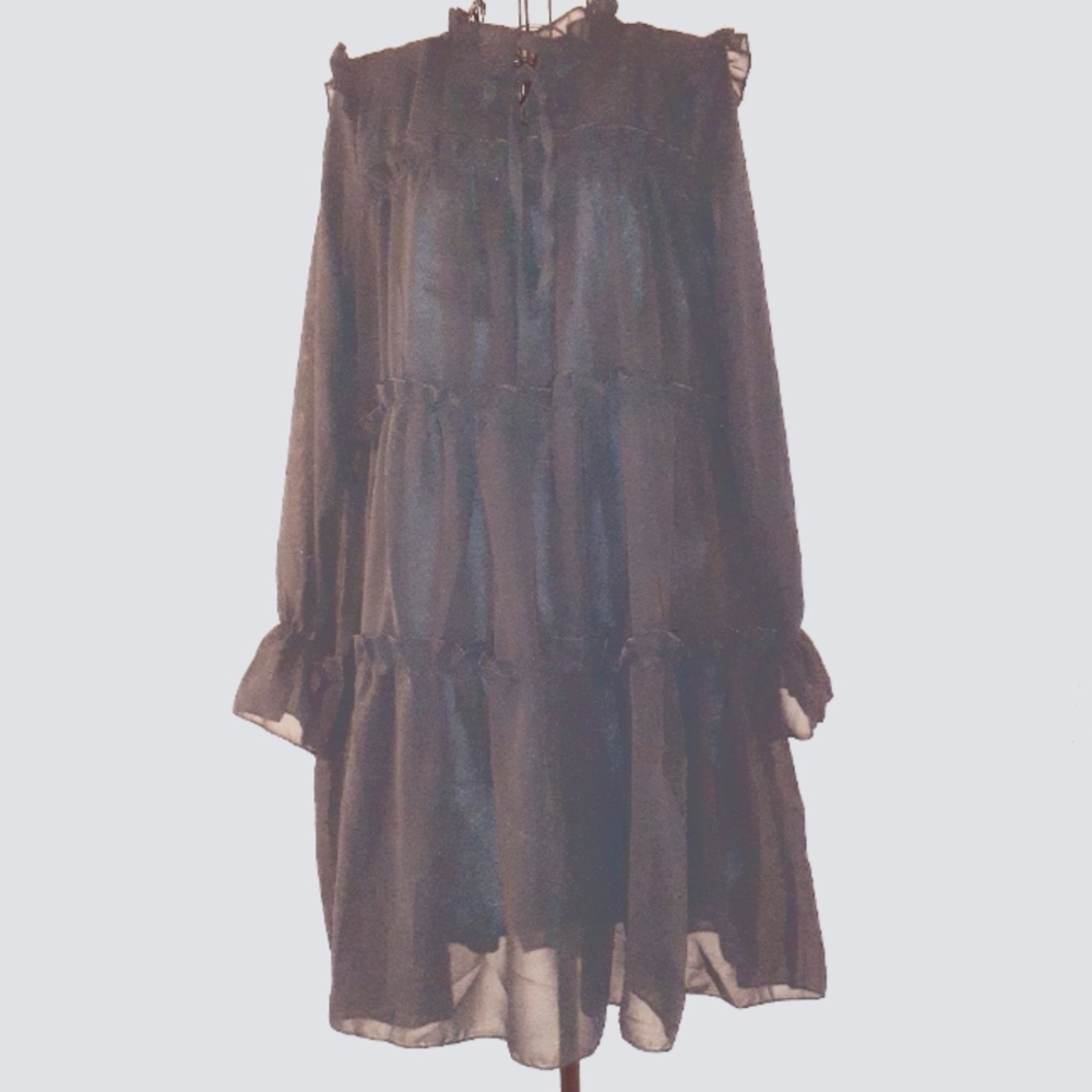 Victorian gothic ruffled dress. New.